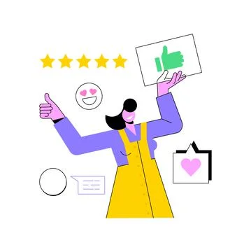 User feedback and website rating abstract concept vector illustration. イラスト素材