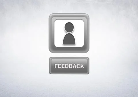 User feedback button Stock Illustration