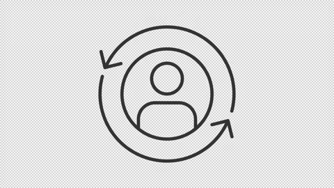 User feedback outline animation Stock Footage 344174988
