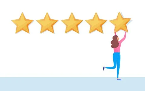 User feedback review scroll. Stock-Illustration