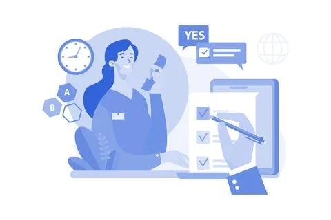 User Feedback To Service Clients. Stock Illustration