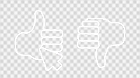 User feedback white icon animation Stock Footage 248424322