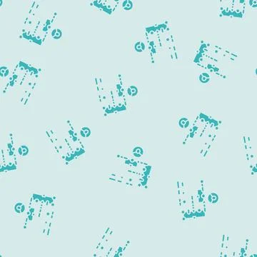 User flow ux ui design glyph seamless pattern Stock Illustration