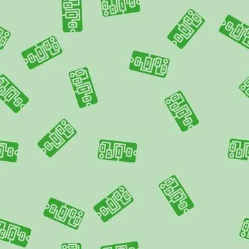 User flow ux ui design glyph vector seamless pattern Stock Illustration