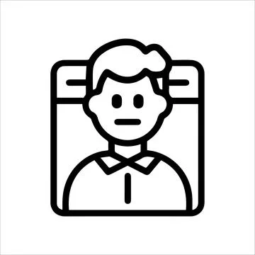 User Folder icon or modern line symbol. Vector line art and icon design wit.. Stock Illustration