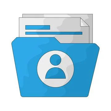 User Folder illustration Illustrazione stock