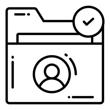 User Folder, Protection and security vector icons set cyber computer networ.. Illustrazione stock