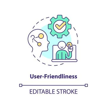 User-friendliness concept icon Stock Illustration