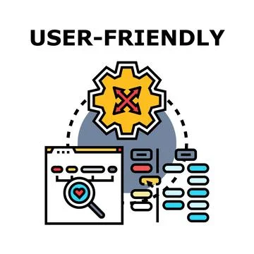 User friendly interface and software development concept Stock Illustration