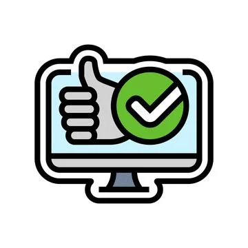 User friendly interface color icon vector illustration Ilustración de archivo
