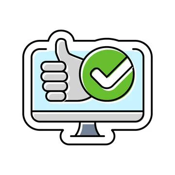 User friendly interface color icon vector illustration Illustrazione stock