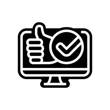 User friendly interface glyph icon vector illustration Ilustración de archivo