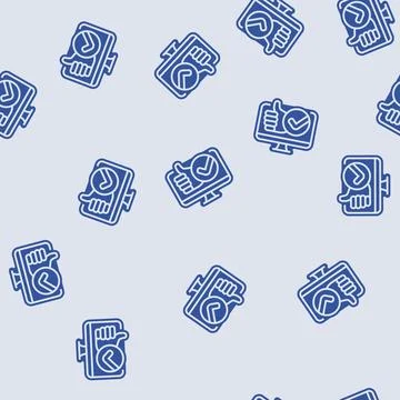 User friendly interface glyph seamless pattern イラスト素材