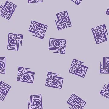 User friendly interface glyph vector seamless pattern Ilustración de archivo