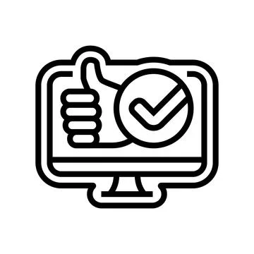 User friendly interface line icon vector illustration Ilustración de archivo