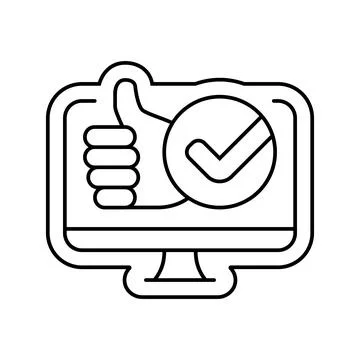 User friendly interface line icon vector illustration Ilustración de archivo