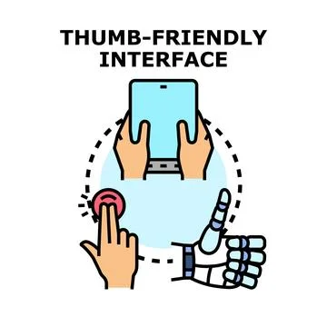 User friendly interface, mobile application, digital control イラスト素材
