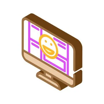 User friendly isometric icon vector illustration Stock Illustration