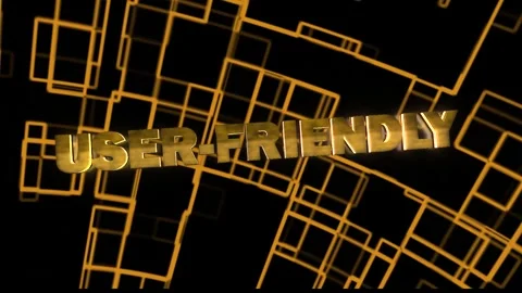 User-friendly Technology Word with background Stock Footage 294589740