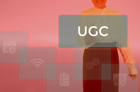 User-Generated Content - business concept Stock Photos