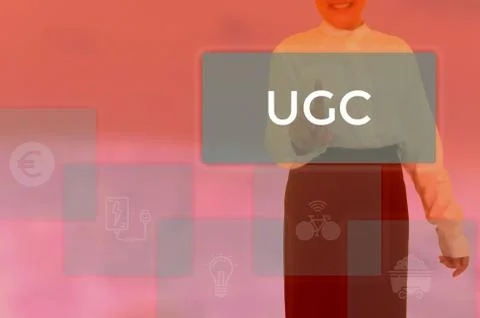 User-Generated Content - business concept Foto stock