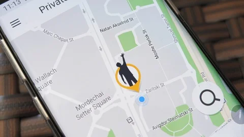 User on get taxi app Stock Footage 111899352