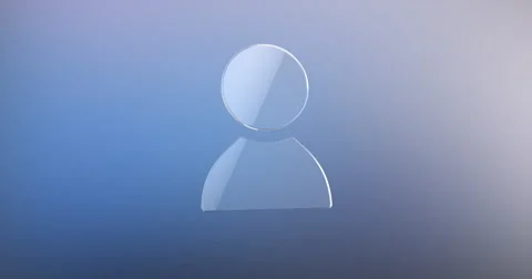 User Glass 3d Icon Stock Footage 67847336