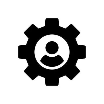 User glyph flat icon Ilustración de archivo