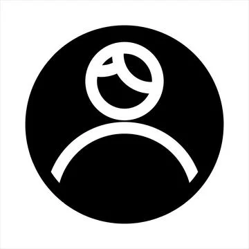 User glyph icon vector illustration isolated on white background 스톡 일러스트