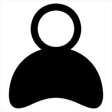 User glyph icon vector illustration isolated on white background Stock Illustration