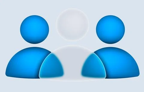 User gradient blur button with glassmorphism 3D icon design. Vector illustrat Illustrazione stock