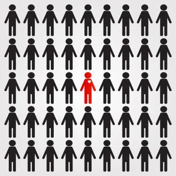 User group icon. Management Team Leader Sign. Customer icon. Heart group icon Stock Illustration
