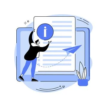 User guide abstract concept vector illustration. Illustrazione stock