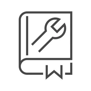 User Guide Book Stock Illustration