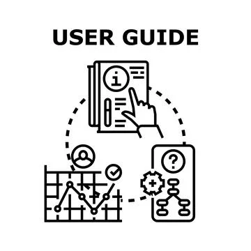 User guide for business problem solving process イラスト素材