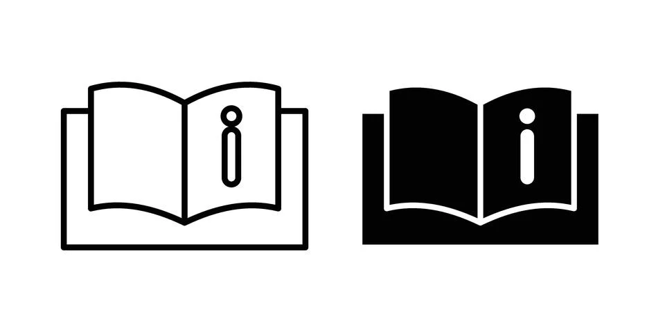 User guide icon set modern line and solid style collection. Stock Illustration