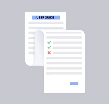 User guide manual Stock Illustration