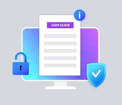 User guide manual Stock Illustration