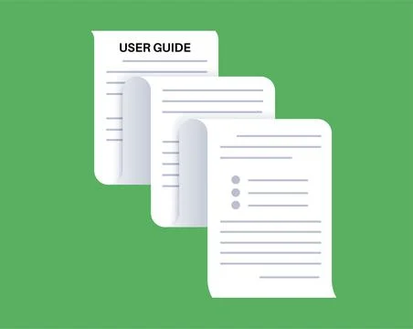 User guide manual Stock Illustration
