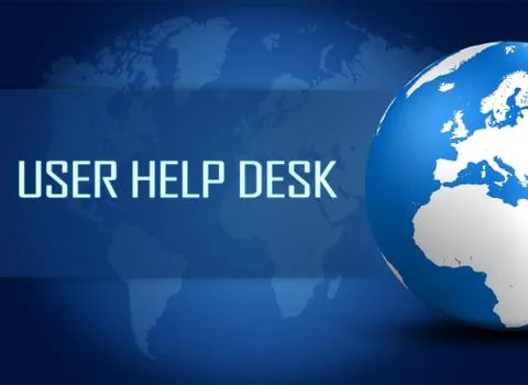 User help desk Stock Illustration
