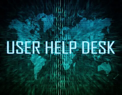 User help desk Stock Illustration