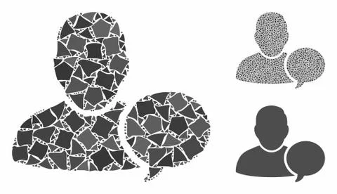 User hint balloon Composition Icon of Bumpy Parts イラスト素材