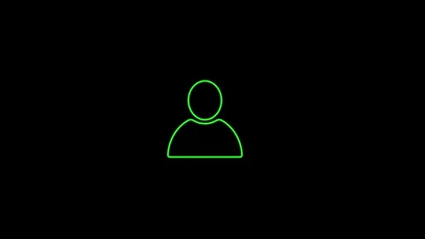 User icon animated video Stock Footage 292901379