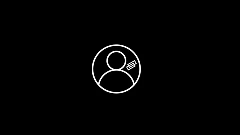 User icon animated video Stock Footage 293148570