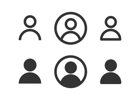 User icon. Avatar web sign. Admin profile vector symbol in flat style. Stock-Illustration