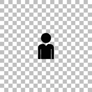 User icon flat Stock Illustration