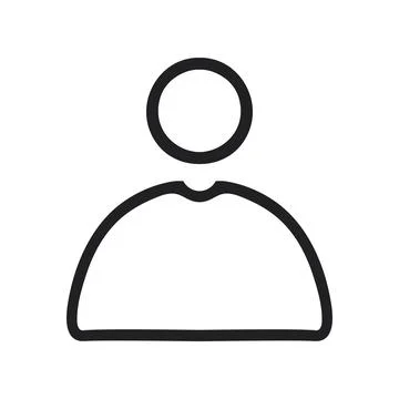 User icon in flat style. Profile vector illustration on white isolated back.. Stock Illustration