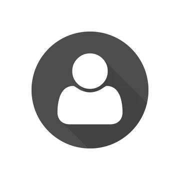 User icon isolated. Profilesymbol in flat style for graphic and web design. V Stock Illustration