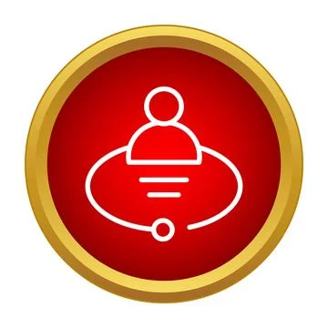 User icon networking people connection in global community Illustrazione stock