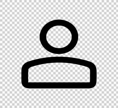 User icon or profile symbol Stock Illustration